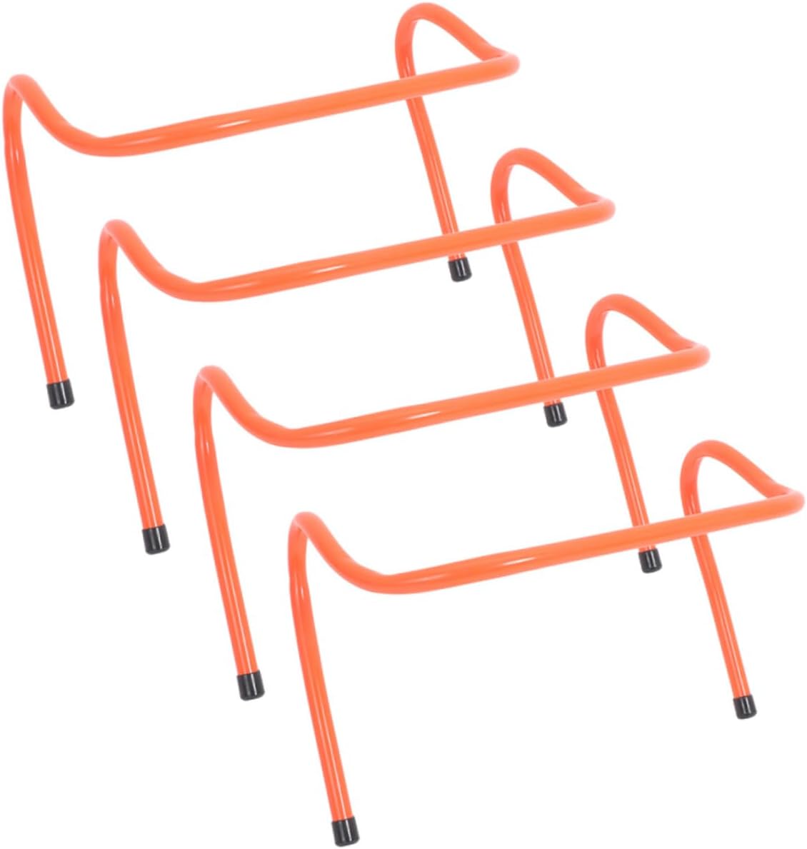 VICASKY 4pcs Agility Hurdles 15cm Plastic Football Training Speed Hurdles for Youth Soccer and Track Practice Sports Conditioning Equipment