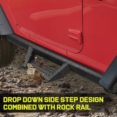 Estribos curvos para Jeep Wrangler JL 2018-2026 miniatura 4