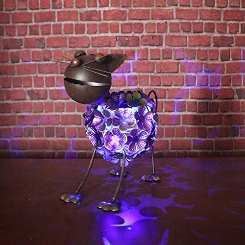 Solar Animal Lights, Rusty Cat Statue,Outdoor Solar Powered LED Light for Patio Garden Yard Lawn Decor and Outdoor Ornament