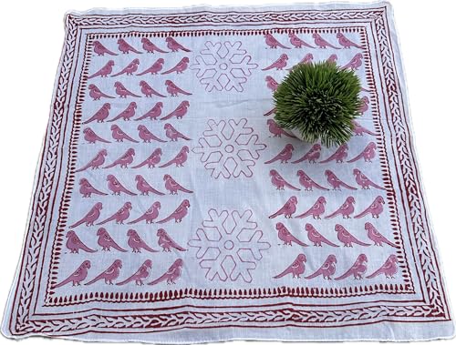 Handmade Cotton Bandanas For Women - Premium Hand Block Bandana for Women - Soft Cotton Kerchiefs for Men and Women - Perfect Trendy Hand Printed Boho Bandana, Best Gift For Men, Women Etc4