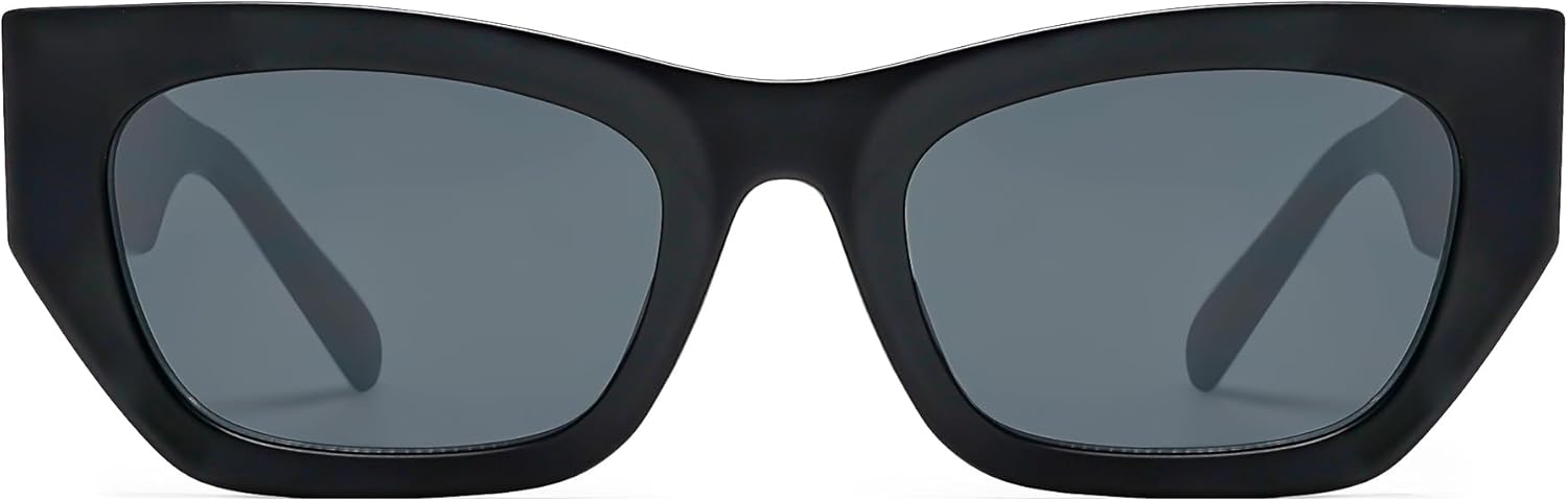 SOJOS Trendy Rectangle Cateye Sunglasses...