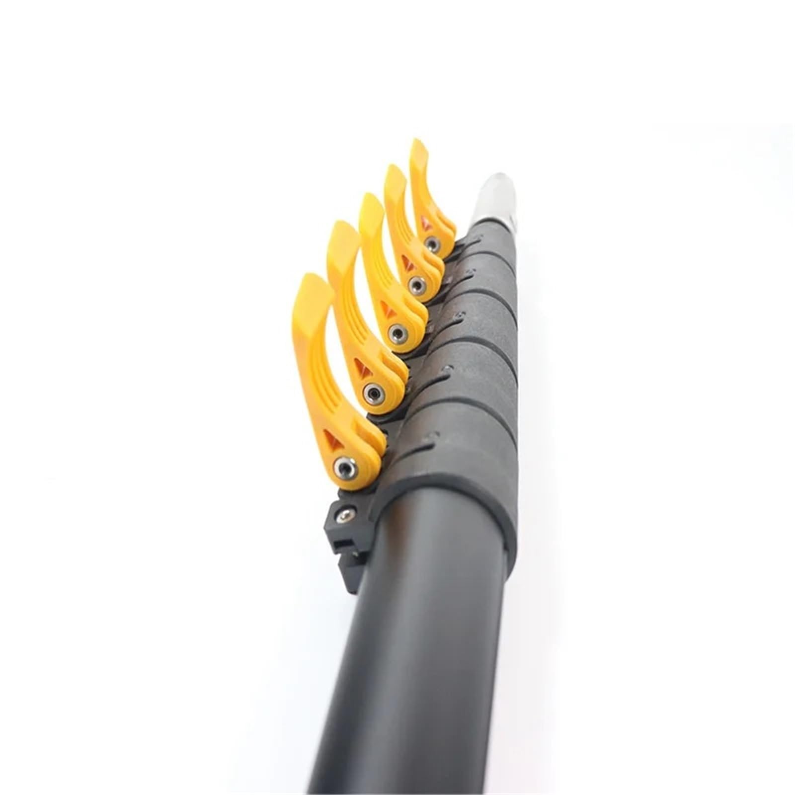 Perche Télescopique En Aluminium Robuste De 12/15/20 Pieds, Manche Long, Extensible, Haute Portée, Nettoyage/peinture (couleur Aléatoire)(12ft)