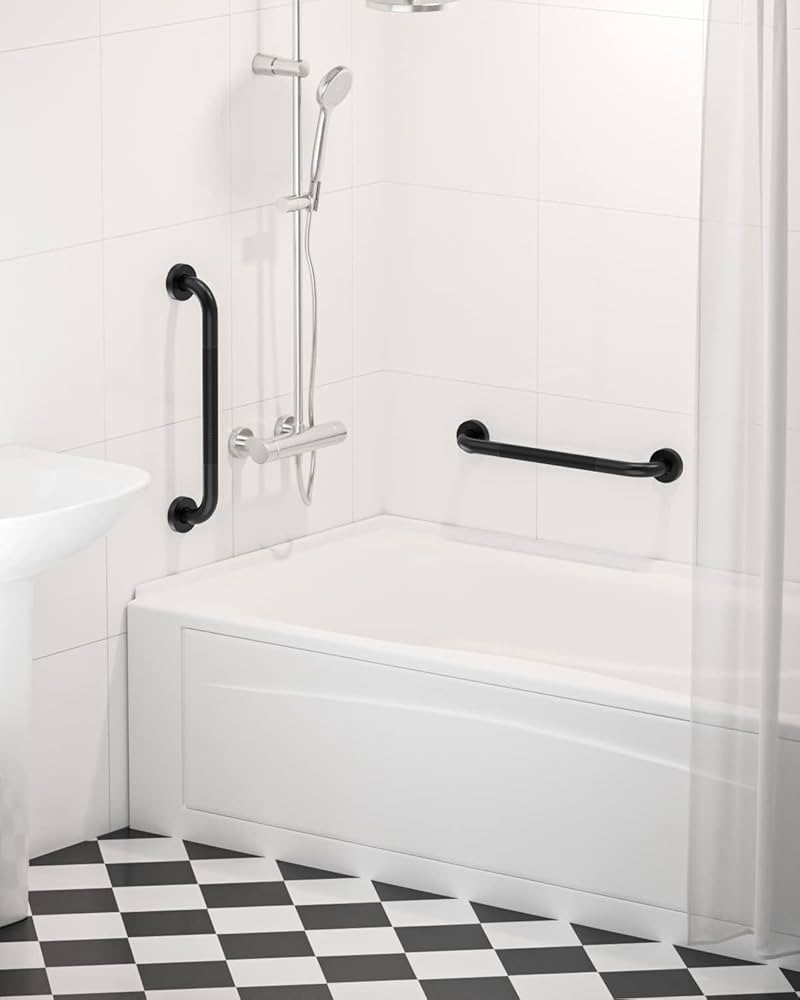 浴室用手すり マットブラック　ステンレス製 浴室用手すり マットブラック ステンレス製