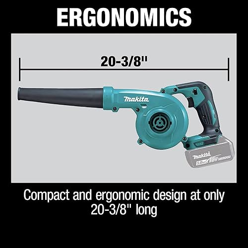 Miniatura 7 de Makita XBU05Z 18V LXT® Soplador inalámbrico de iones de litio, solo herramienta verde azulado,verde (camo green),https://www.amazon.com/dp/undefined