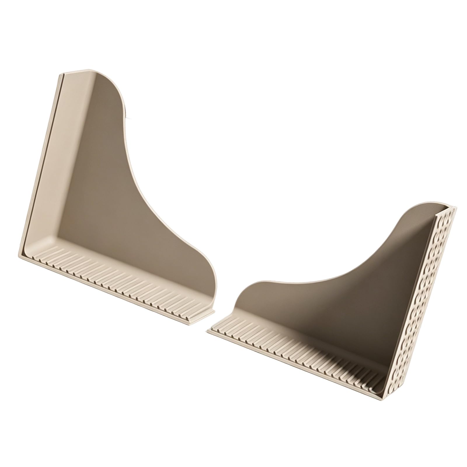 Jiingekk Light Grey Bathroom Water Deflectors Waterproof Bathtubs Guards Splash Protector With Strong Adhesive Shower Splash Guards