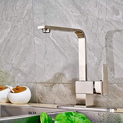 Mitigeur monotrou pivotant pour robinet de cuisine moderne