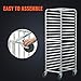 VEVOR Bun Pan Rack, 20-Tier Commercial Bakery Racks with Brake Wheels, Aluminum Racking Trolley Storage for Half & Full Sheet, Speed Rack For Kitchen Home, Bread Baking Equipment, 26