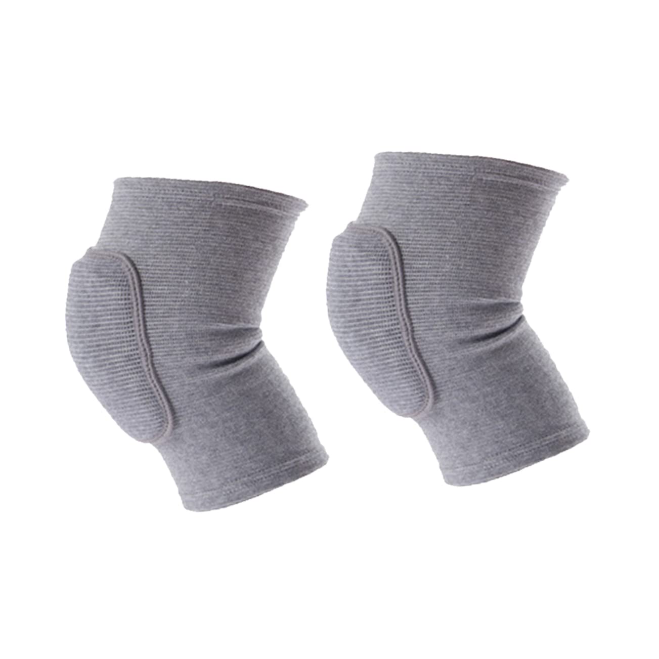 NULYLU 2pcs Thick Sponge Pads for Knee Support Ideal for Basketball Football Volleyball Grey