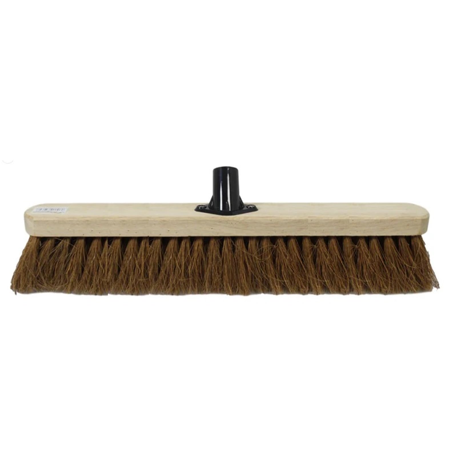 PNJB Wooden Soft Bristle Coco Broom Brush Head, Brush Broom Head Floor Cleaning Sweeping Home, Ideal for Indoors and Outdoors, Ergonomic Design,18"