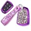 RoyalFox Bling Key Fob Cover For Ford Mustang, F-150, Explorer (2017-2022) | 3-5 Button Smart Remote Case, Purple Glitter