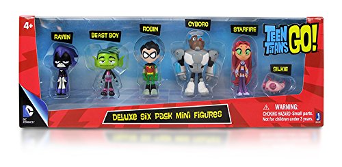 Teen Titans Go! Deluxe Mini Figurine, 6 Pezzi