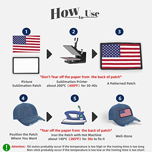 90 Pcs Sublimation Patches, Iron On Blank Patches For Diy Crafts Hats Caps Backpack Uniforms (Mixed / 90Pcs) #TOP3