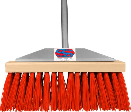 Super Sweep 16-Inch Orange Poly Street Broom