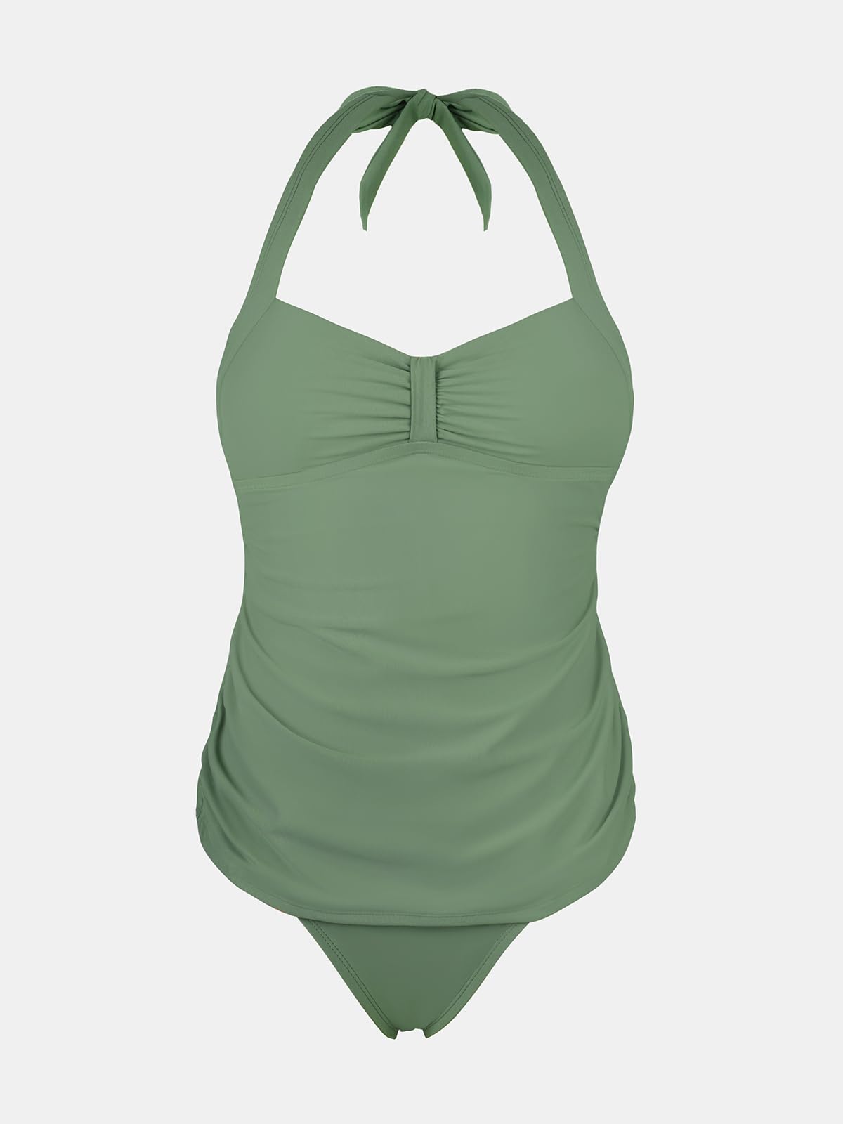 CUPSHE Tankini da donna premaman due pezzi costume da bagno incinta vita media Halter scollo a cuore