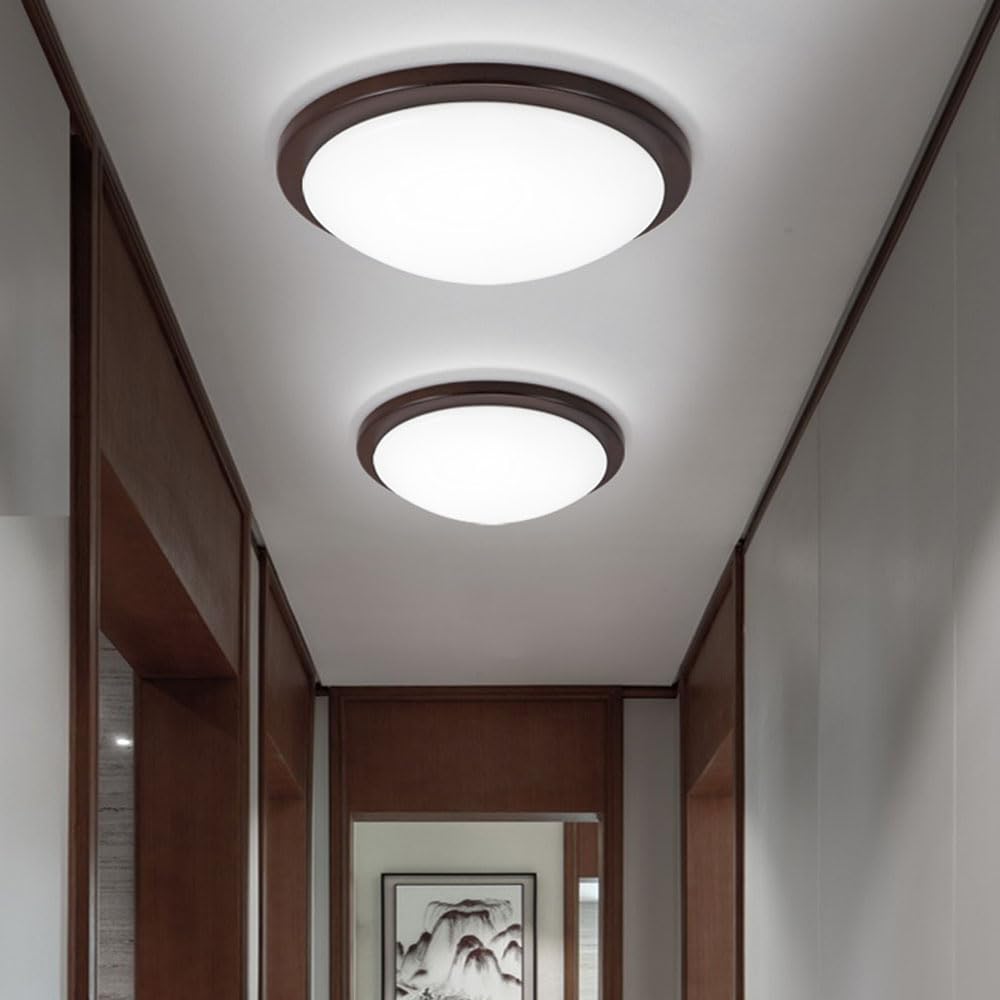 Lámparas Empotradas No Regulables Lámpara LED Redonda Plana Minimalista De Bajo Consumo Iluminación De Panel Industrial De Estilo Nórdico Posmoderno Para El Hogar Para Cocina, Pasillo, Porche
