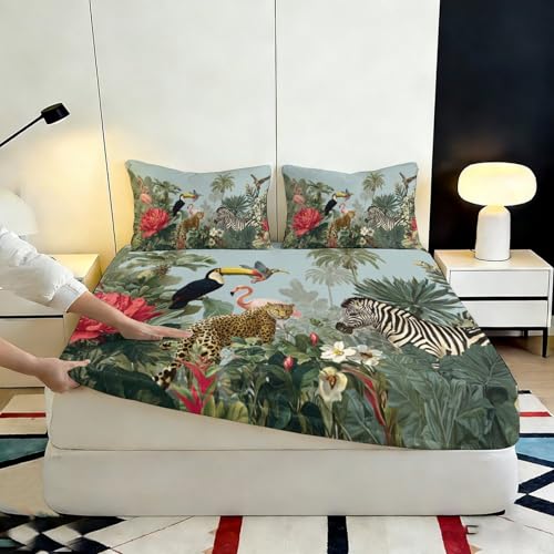 Drap-Housse Forêt Tropicale 3D pour transformer votre chambre - 7