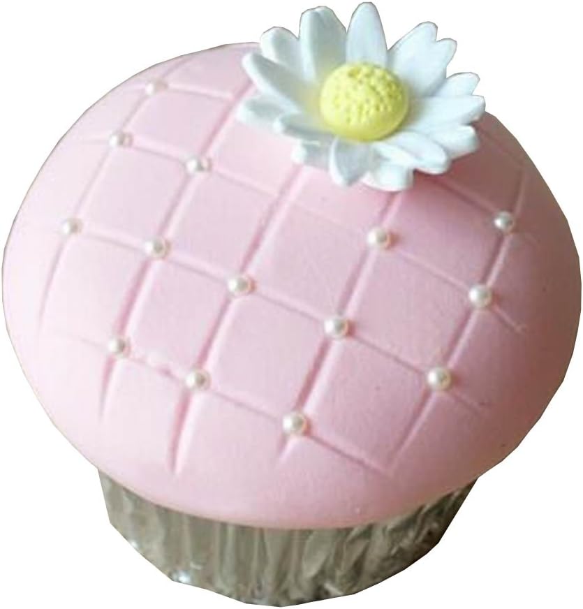 Amazon Com Original Design Handmade Simulation Fondant Cupcake Flower Pink Home Kitchen