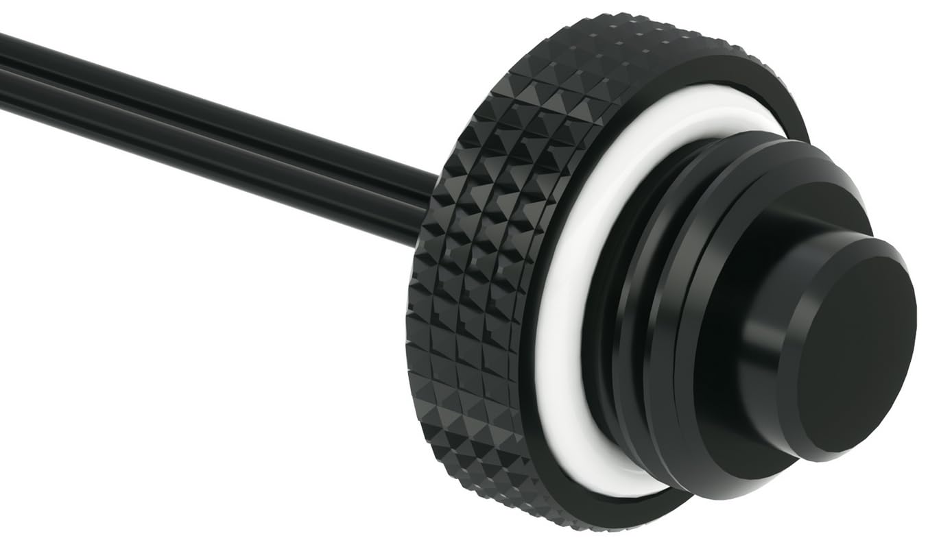 Barrowch G1/4" 10K Temperature Sensor Stop Plug Fitting - Black