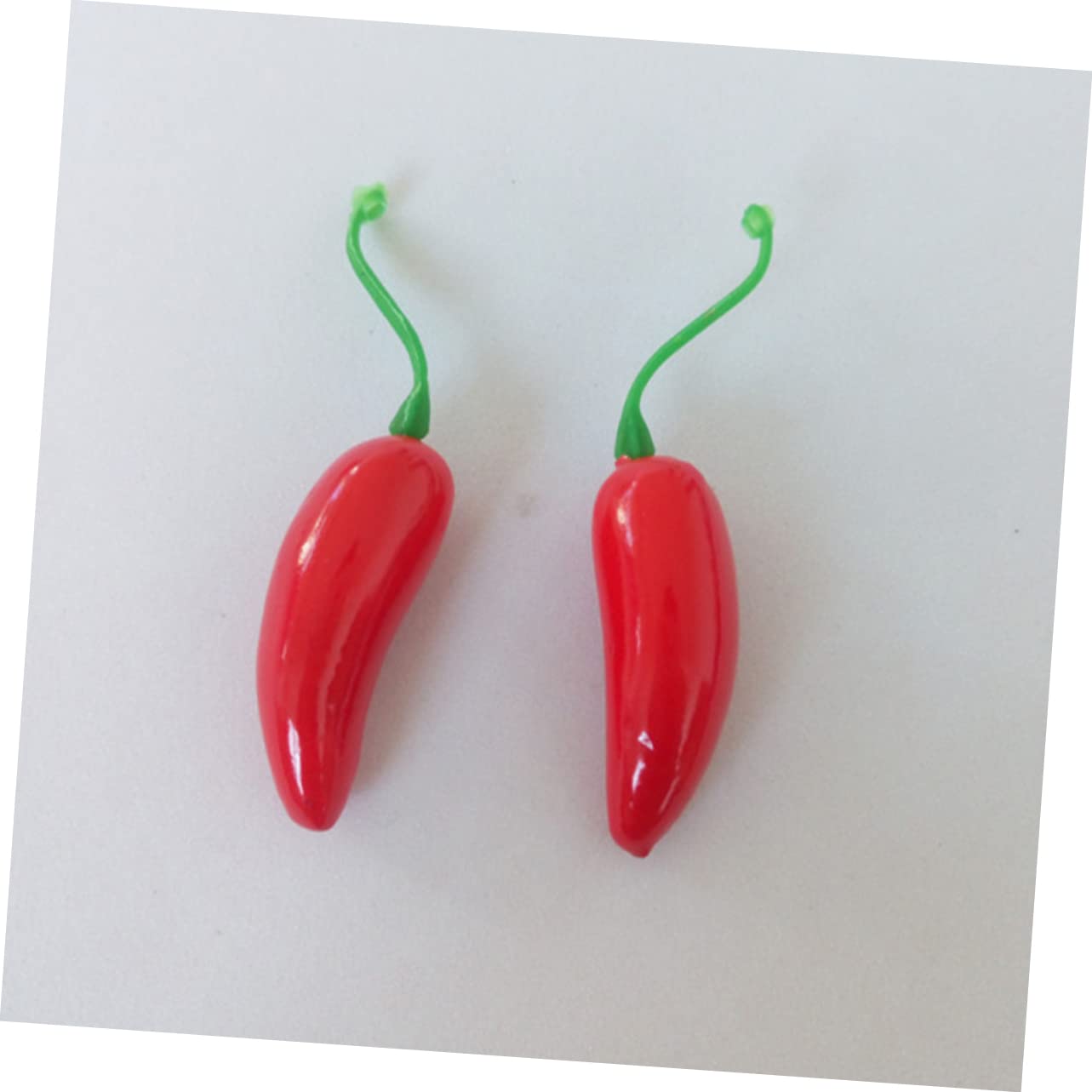 Alipis 500 Pièces Poivre Artificiel Faux poivrons Ornements de Piment décors de Ferme Nourriture Decoration Cuisine décoration Cuisine Ornement de Piment Fort Jouets végétaux Mousse Rouge