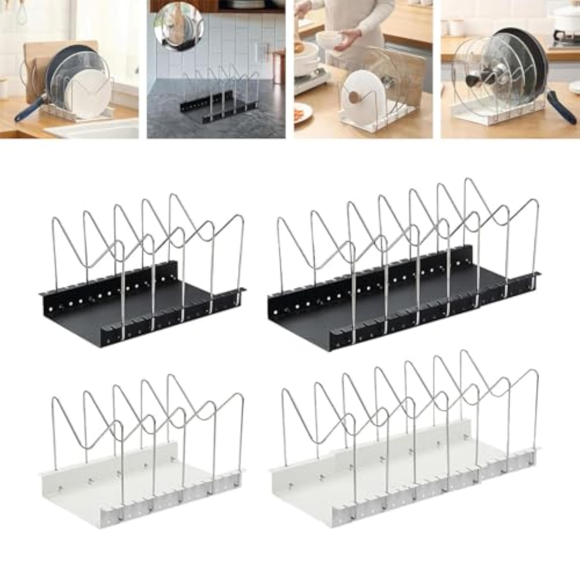 Pot Pan Lid Holder Rack Cutting Board Rack Holder