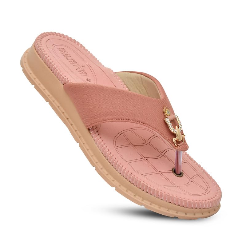 Image of HEALTH FIT Diabetic & Orthopedic with Super Extra Soft Ortho Care Anti-Skid Doubleu Flip-Flops for women Slippers /Doctor Chappal & Footwear HF329