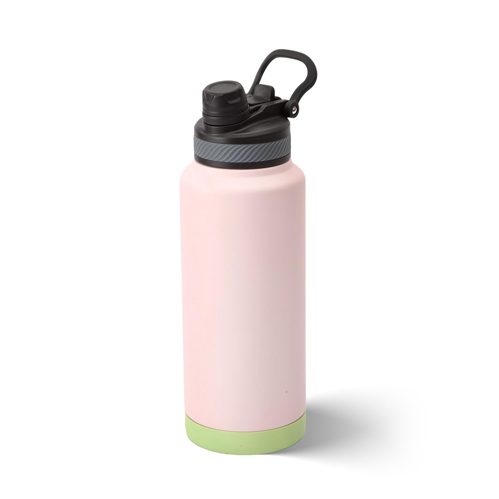 24 oz Insulated Sports Water Bottle with Straw Vacuum Stainless Steel Water Flask with Handle Thermal Metal Water