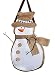 Snowman Burlp Door Decor