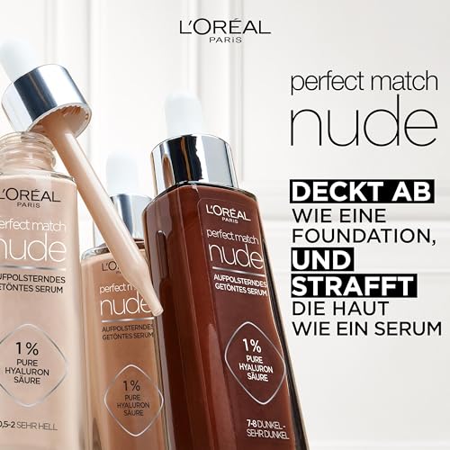 L'Oréal Paris Getöntes Serum, Pflegende, flüssige Foundation mit Hyaluronsäure, Perfect Match Tinted Serum, Nr. 6-7 mittel, 1 x 30 ml – Ansicht 2