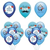 Happy Vatertagsballon, Blau Latex Vatertag Party Luftballon, Der Bärtige und Superman Vatertag ballons, Vatertag Dekoration für Partydekoration für Wände und Fotohintergrund Festliche Vatertagsfeier