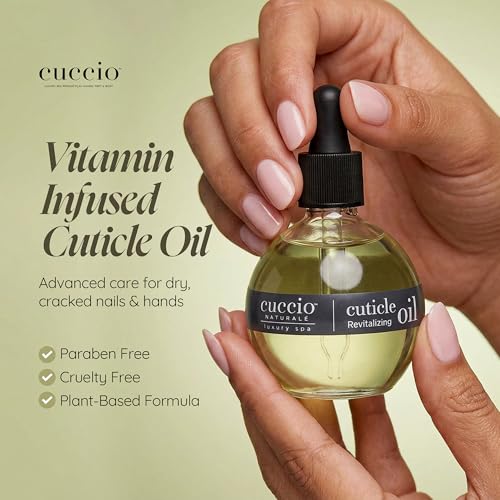 Image of Cuccio Naturale Citrus & Wild Berry Revitalizing Cuticle Oil, Lightweight Fast-Absorbing Hydrating Nail & Cuticle Conditioner, Cold-Pressed Oils + Vitamin E, 2.30 Fl Oz