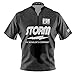 Logo Infusion Dye-Sublimated Bowling Jersey (Sash Collar) - I AM Bowling Fun Design 2040-ST - Storm - Halloween Bones (Large)