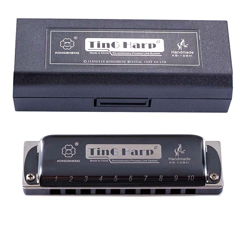 Harmonica Diatonic 10 trous Harmonica Blues harpe orgue à bec C ABS Comb instrument professionnel ks10bh - Les Beatles, Paul McCartney, John Lennon, RIngo Starr, George Harrison Harmonica Diatonic 10 trous Harmonica Blues harpe orgue à bec C ABS Comb instrument professionnel ks10bh