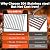 QuliMetal 66089 Grill Grates for Weber Genesis 2 E-410/E-415/E-435, Grill Parts for Weber GS4 Genesis II/LX E-440 Series Gas Grills, 18.7" SUS304 Stainless Steel Replacements for Weber 66089 66097