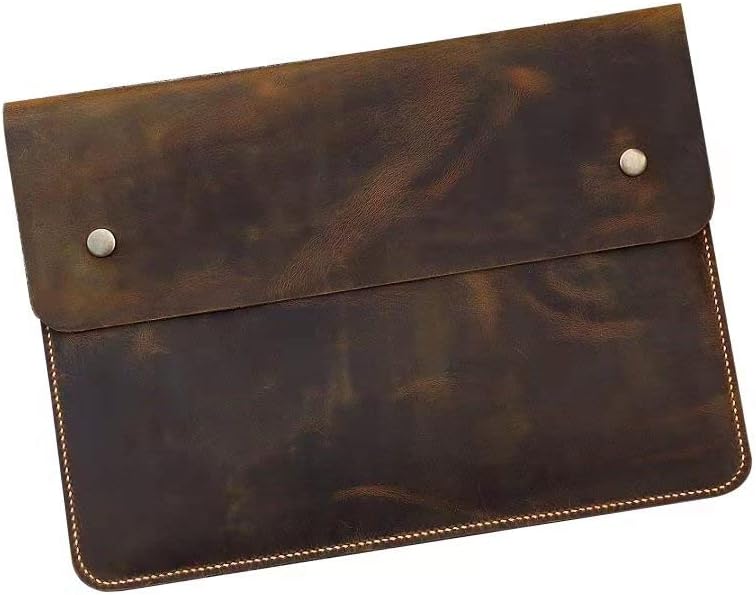 Vintage retro leather new 2023 macbook pro 13 14 15 16 inch sleeve case / 2023 macbook air 15 13 leather bag cover MAC05SF-B