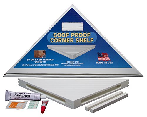 GPCS-1500 Retro Corner Shelf by GOOF PROOF SHOWER