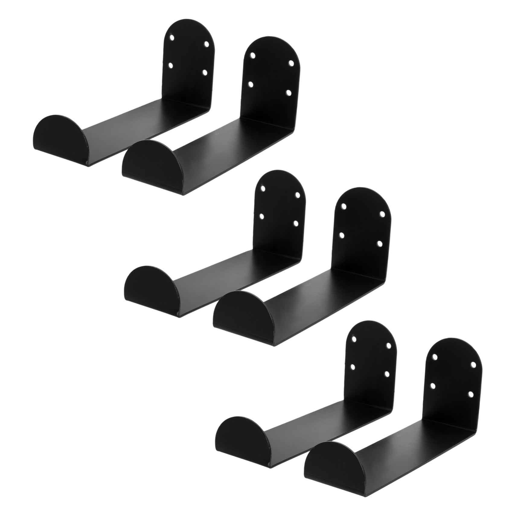Yardwe 6 Pezzi Porta Snowboard da Parete in Metallo, Supporto Robusto per | Espositore Raffinato, Installazione Rapida, Ottimizza Spazio in Garage e Sala Sportiva, Colore Nero