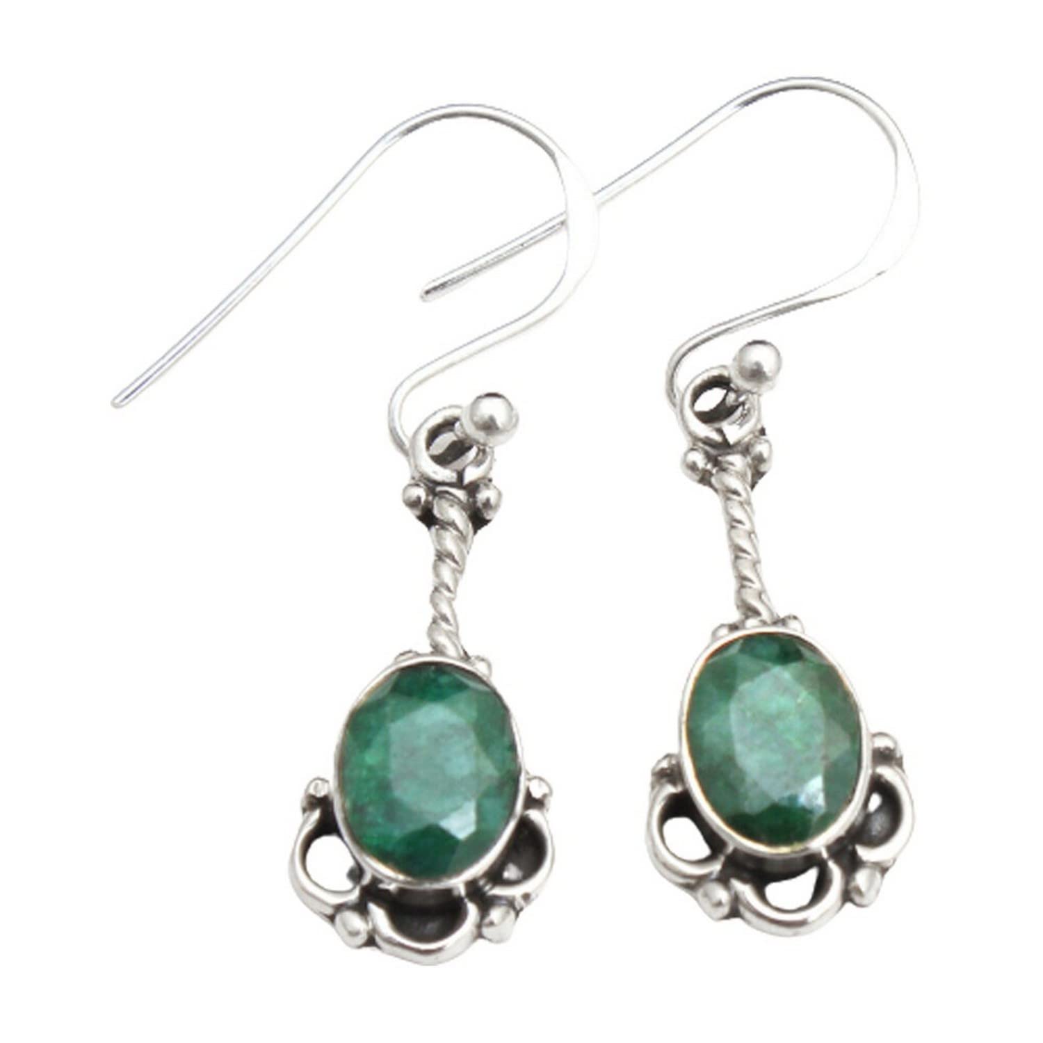 Solid 925 Orecchini in argento sterling per donne e ragazze, dropergere drogate in argento sterling regalo, regalo per damigella d'onore, gioielli fatti a mano