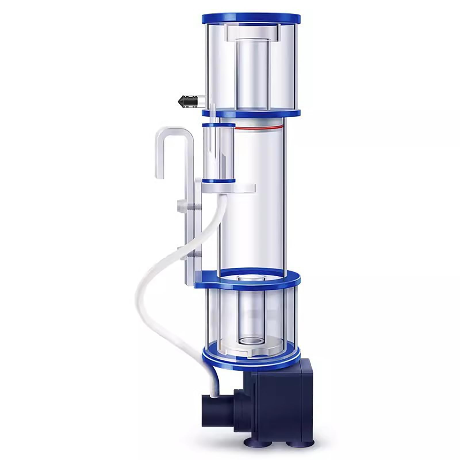 Escurridor De Superficie para Acuario 100-150 L, Soporte De Altura Ajustable En 3 Niveles, Silenciador De Entrada De Aire, Espumador De Proteínas, con Cepillos De Aguja, Potente