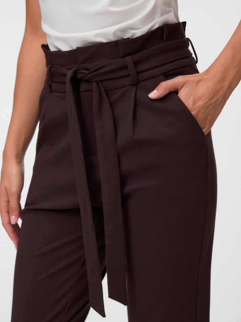 VERO MODA Damen Stoffhose Vmeva Hw Loose Paperbag Pant Ga Noos
