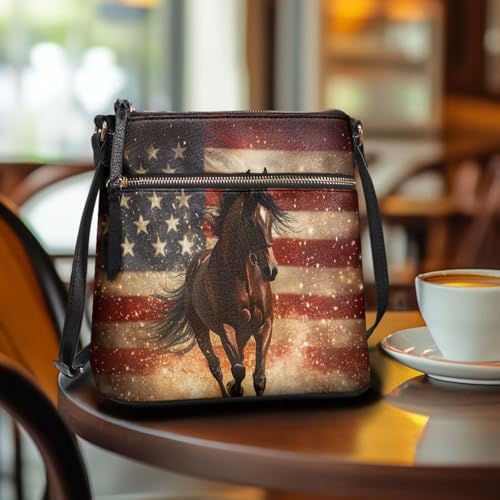 Image of Leather Purses for Women, Leather Hobo Bags for Women Travel Sling Purse Triple Zippered Pockets Shoulder Bag