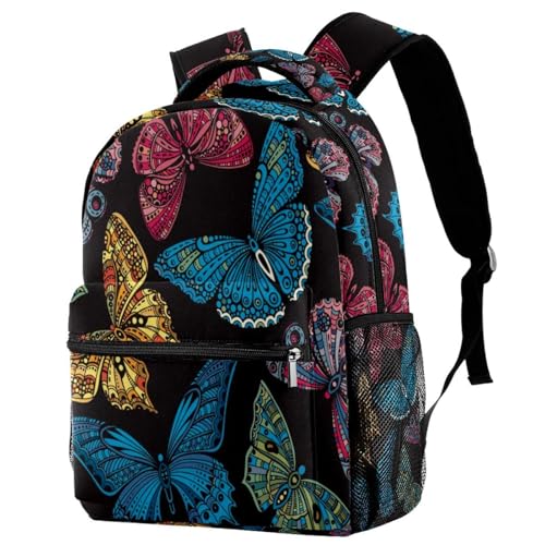 Sac de voyage décontracté papillons multicolores pour vos sorties