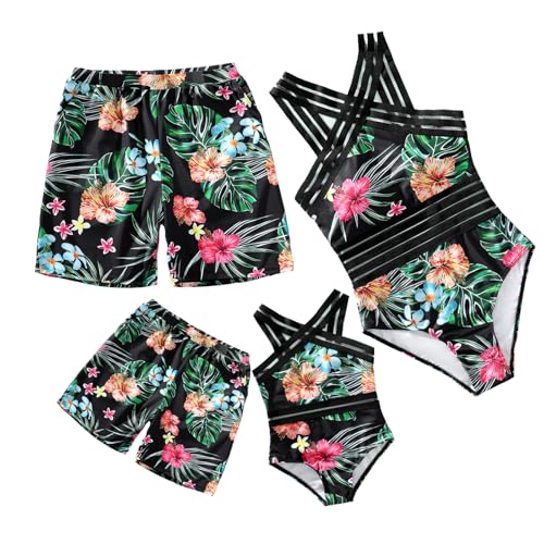 Family Matching Swimsuit Sets Tummy Control Bathing Suit Swimwear