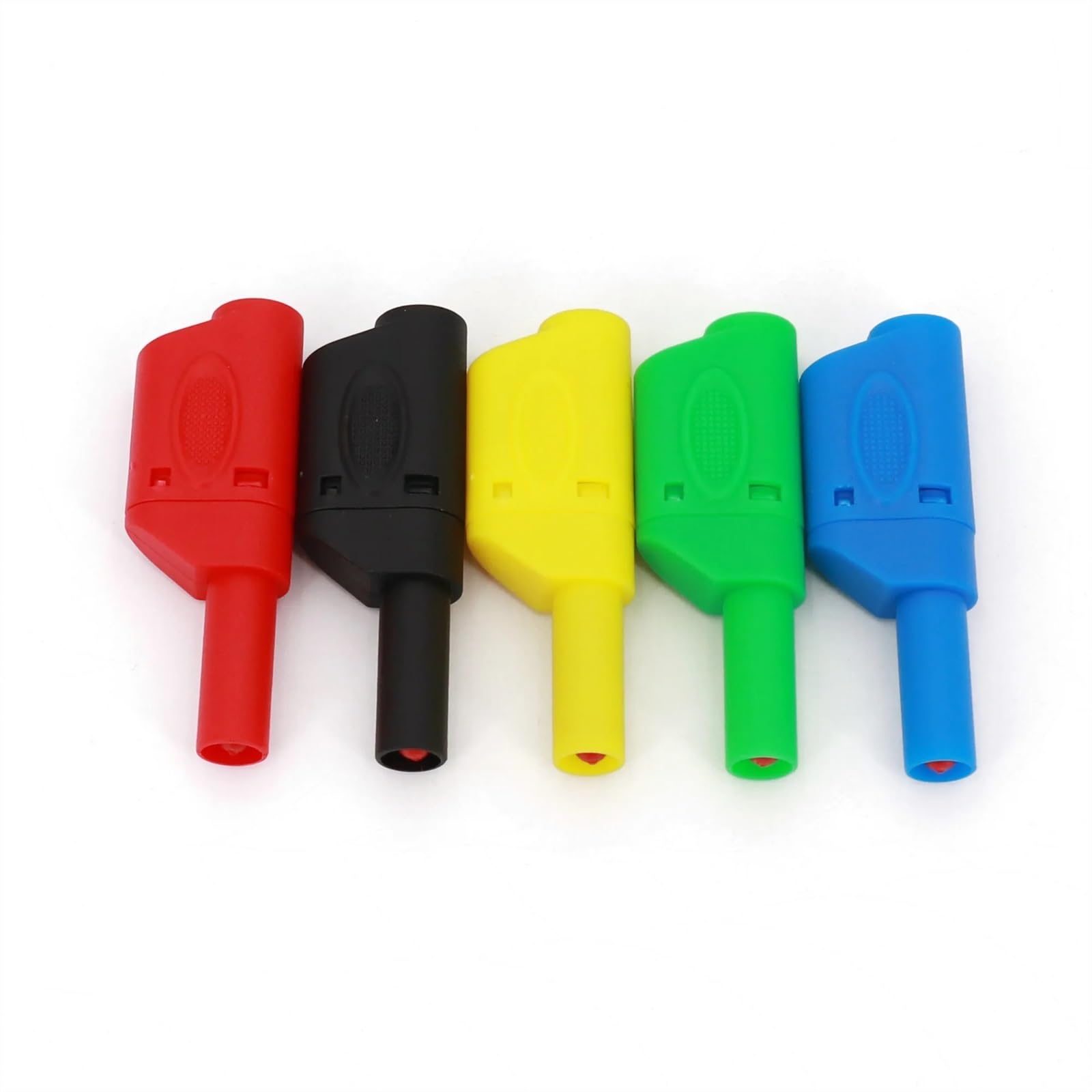 Connettore a banana impilabile maschio isolato da 10 pezzi da 4 mm(Black)