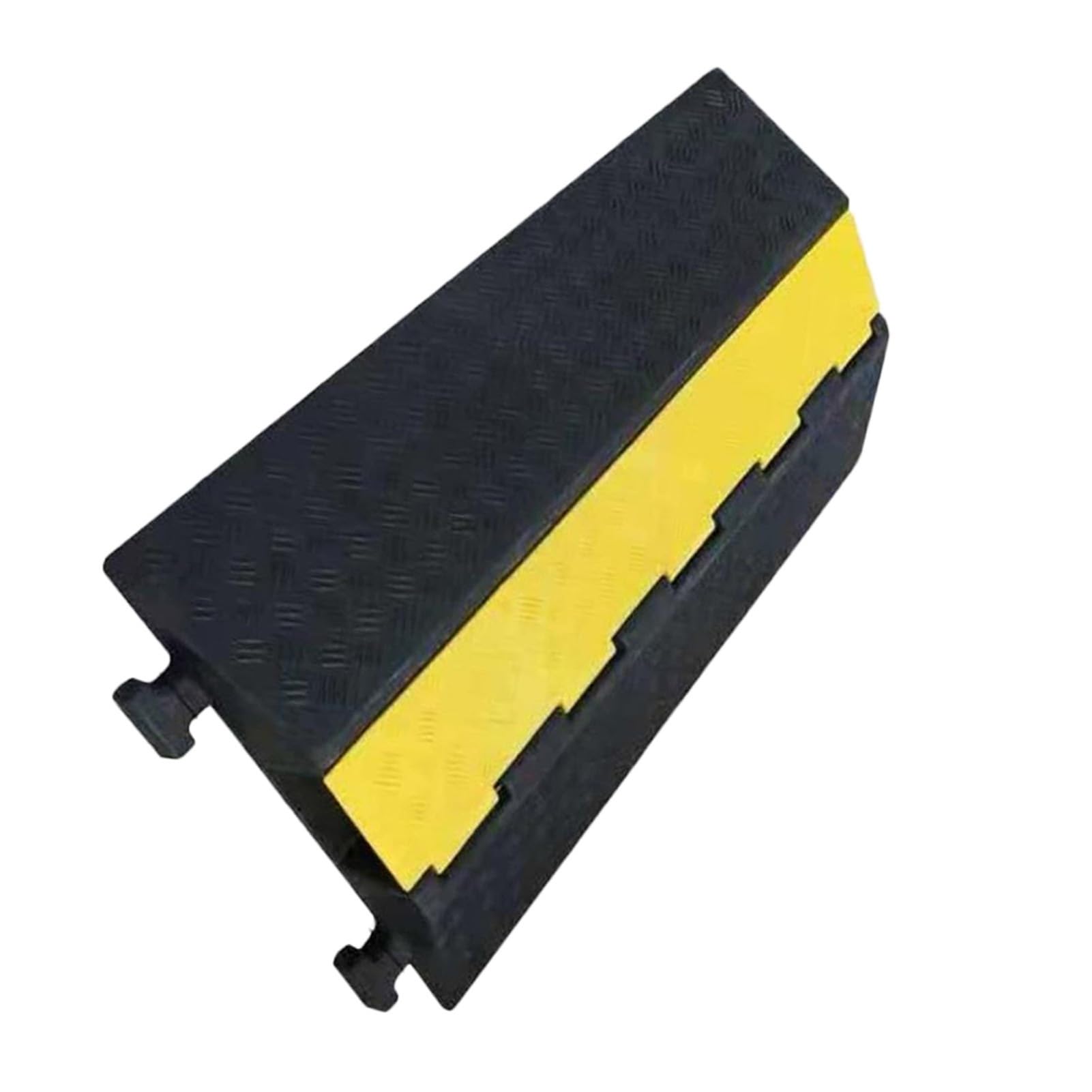 Heavy-Duty Rubber Speed Humps,Road Humps Bumps For Saftey Combinable,22000 Lbs Capacity Cable Protector Ramp，1000X580Mm