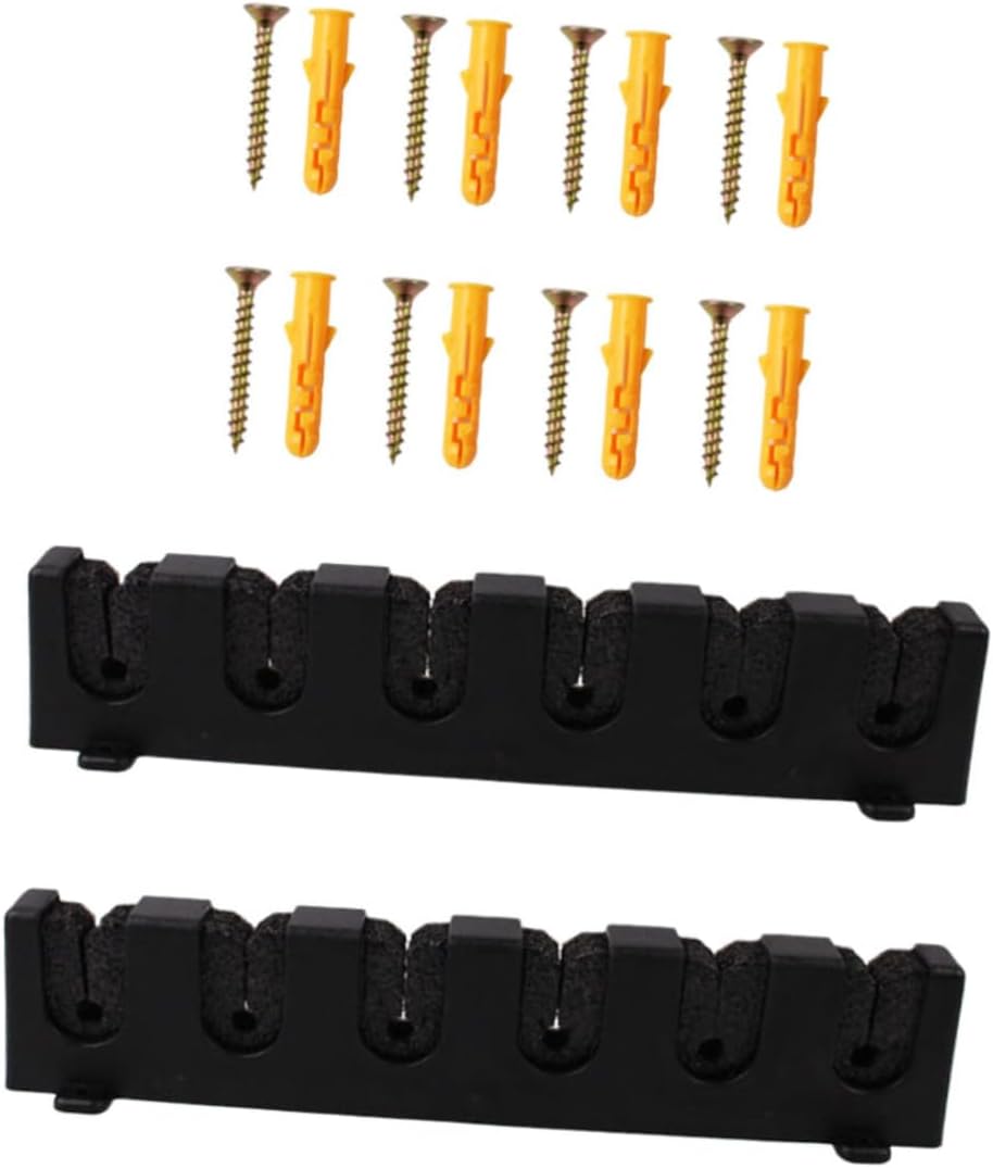 KICHOUSE 4-rod Storage Wall-mounted Fishing Rod Bracket Corrosion-proof Space-saving Rack