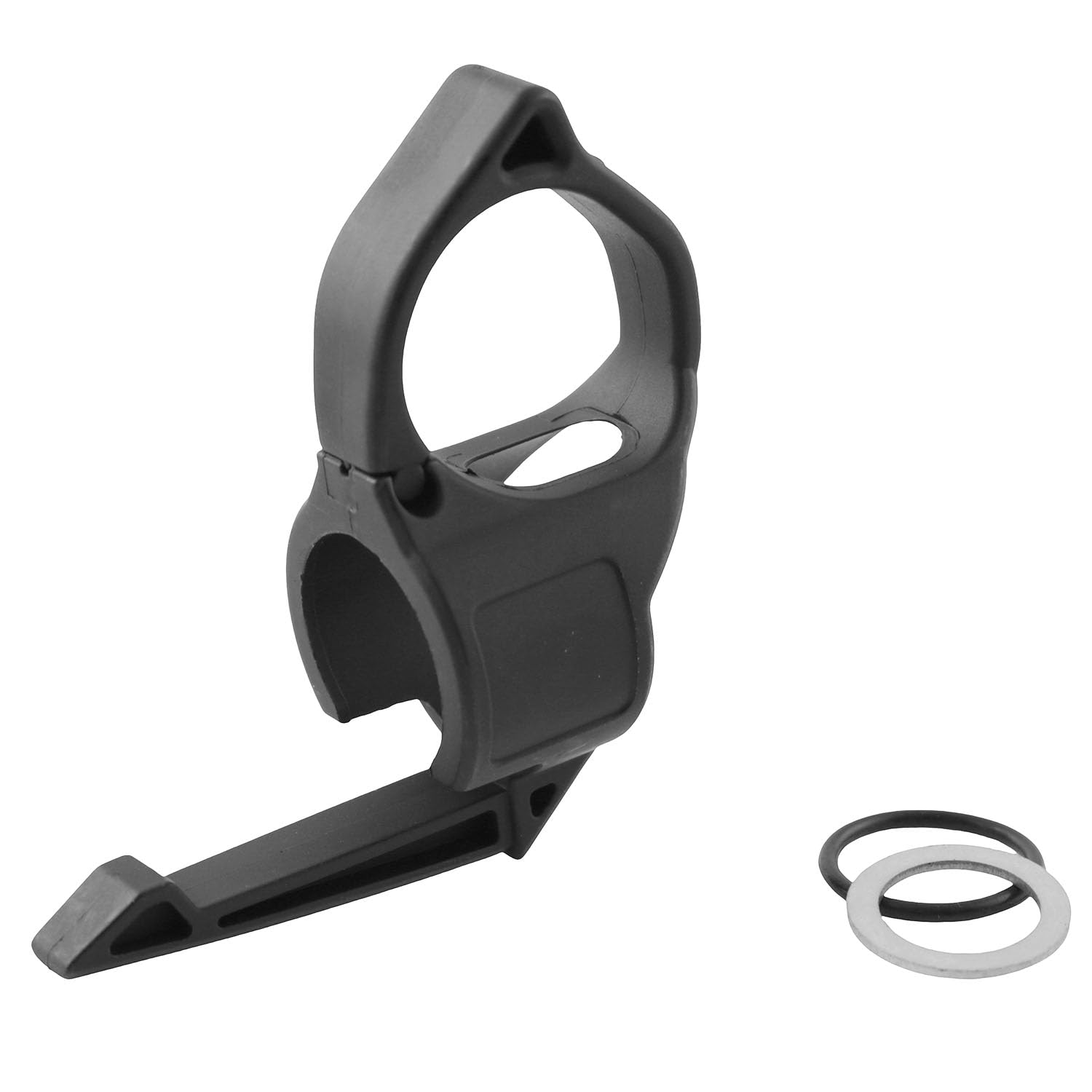 TAODAN Nylon Flashlight Carrying Ring with Aluminum Ring Rubber Ring Accessory Outdoor Hiking Flashlight with Hook and Loop Flashlight Finger Release