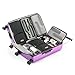 OenoTourer Wine Carrier Luggage for Carrying 12 Bottles of Wine for Travel. Spinner Wheel, TSA Lock & Expandable. Wine Bottles Are UNBREAKABLE If Wine Carrier Bag Is Dropped from Up To 6 Feet. Purple.