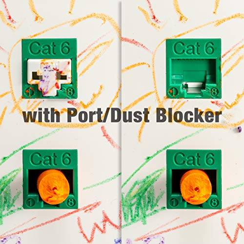 Ntw Nl-Pbk10-Yl Locking Rj45 Port/Dust Blocker With Color Coded Keys, Yellow, Rj45 10 + 1 #TOP7