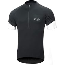 Men's Cycling Bike Jersey,Long Sleeve MTB Shirts with 3 Rear Pockets-Breathable,Smooth Zipper Biking Shirt
