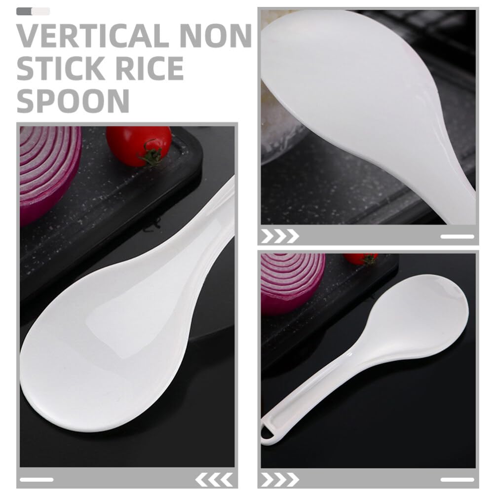 Cabilock 2pcs Non-stick Rice Lightweight Rice Scooper for Home Kitchen Cooking Utensils for Cooker Canteens and Restaurants